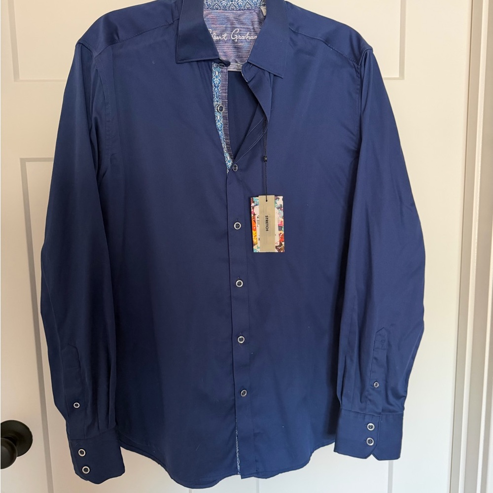 Robert Graham Blue Dress Shirt